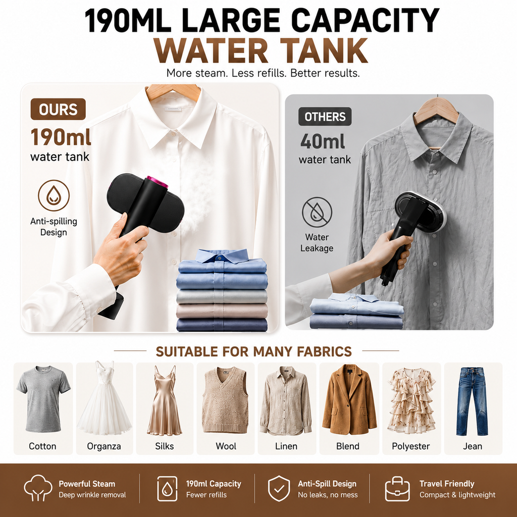 ZaHood Portable Garment Steamer™
