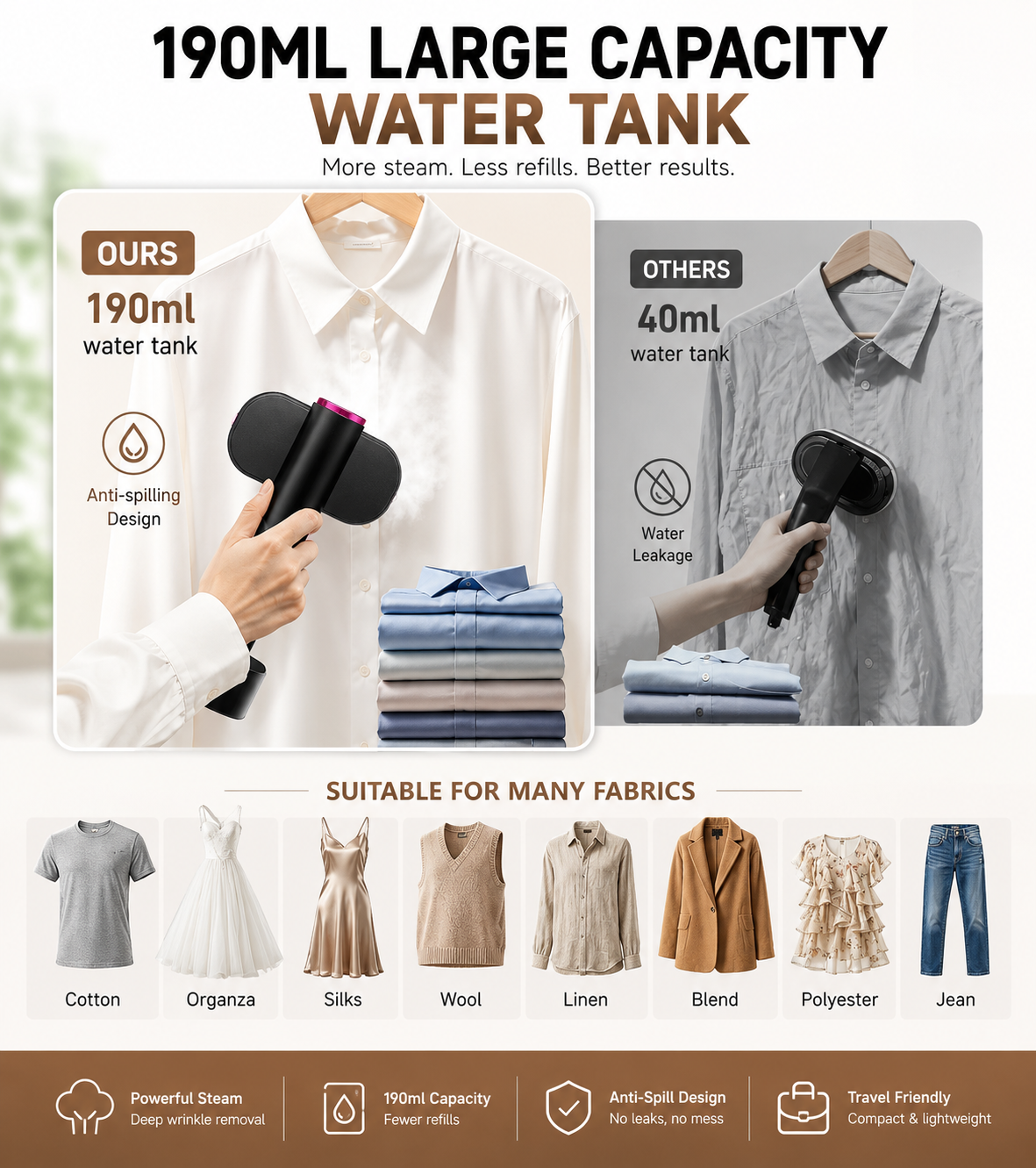 ZaHood Portable Garment Steamer™