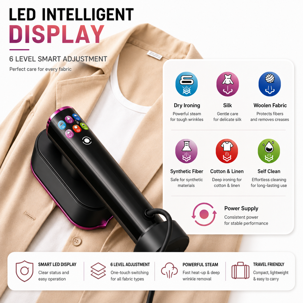 ZaHood Portable Garment Steamer™