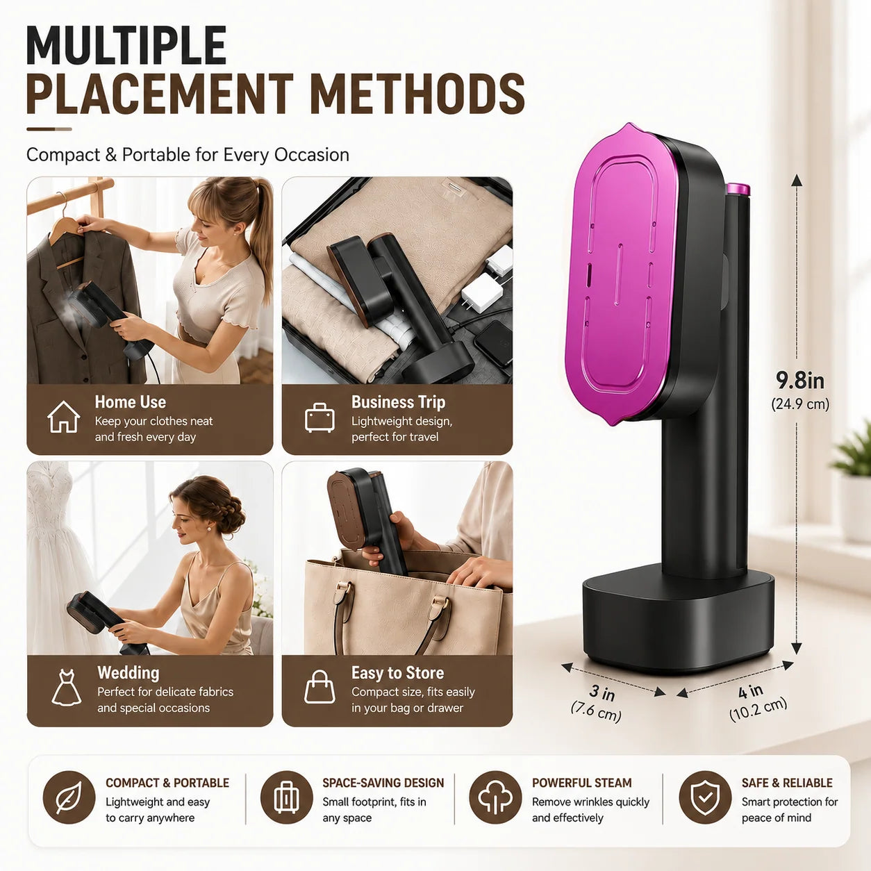 ZaHood Portable Garment Steamer™